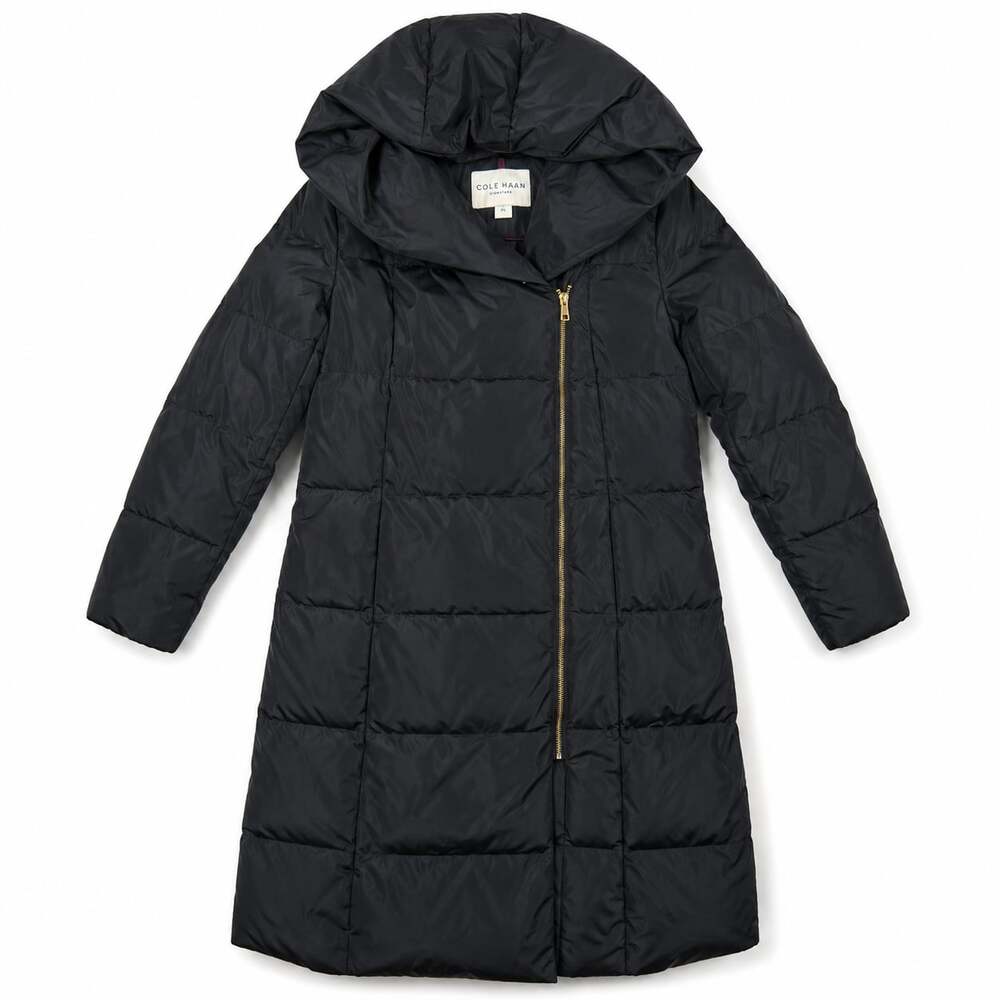 Cole Haan Signature Women's Asymmetrical Hooded Down Puffer Coat